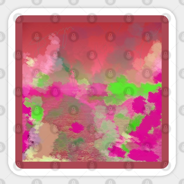 Pink Abstracts Sticker by jen28